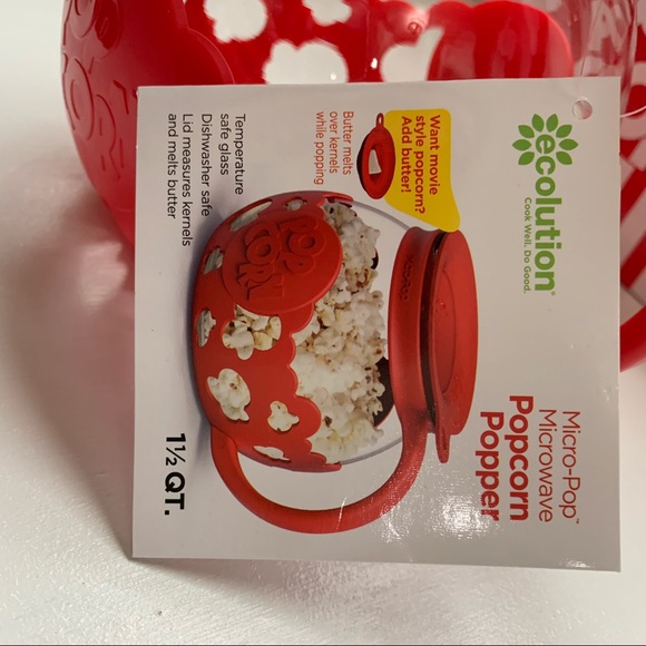 Ecolution Micro-Pop Microwave Popcorn Popper red - Picture 4 of 8